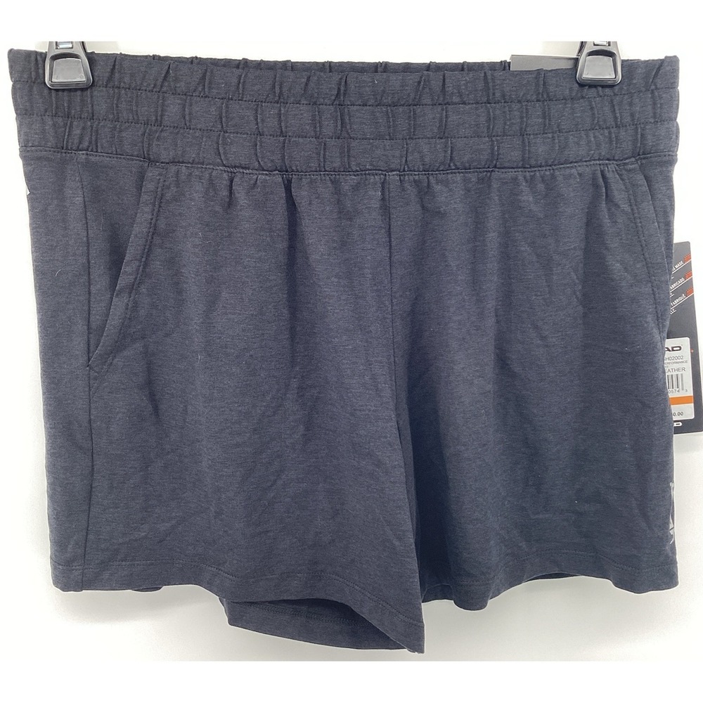 Womens Head Rebound Knit Performance Short Black Heather Size Medium